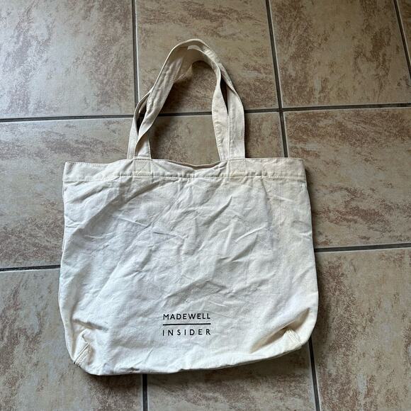 Madewell Insider Canvas Tote With Rainbow Wave‎ 19.5" x 16.75" - Picture 3 of 10